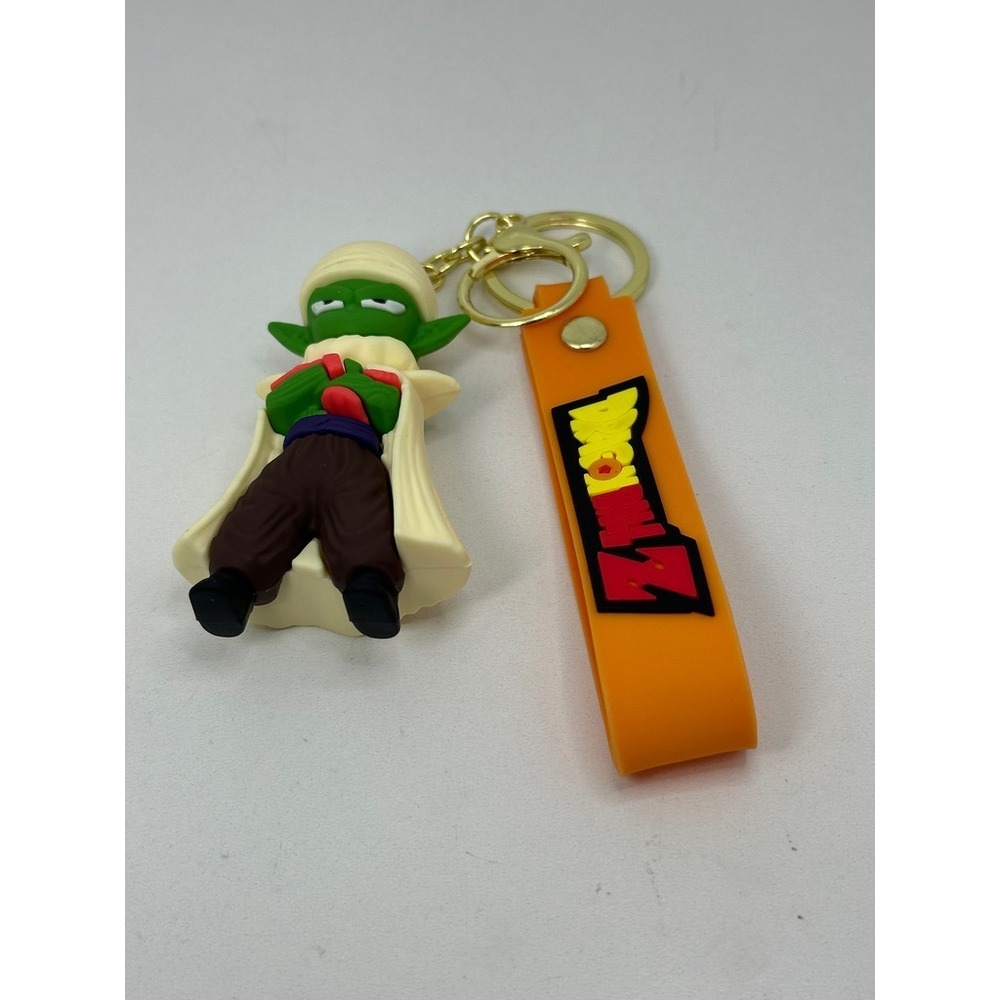 Dragon Ball Z Piccolo Rubber Keychain Figure with Orange Wrist Strap - Picture 4 of 6